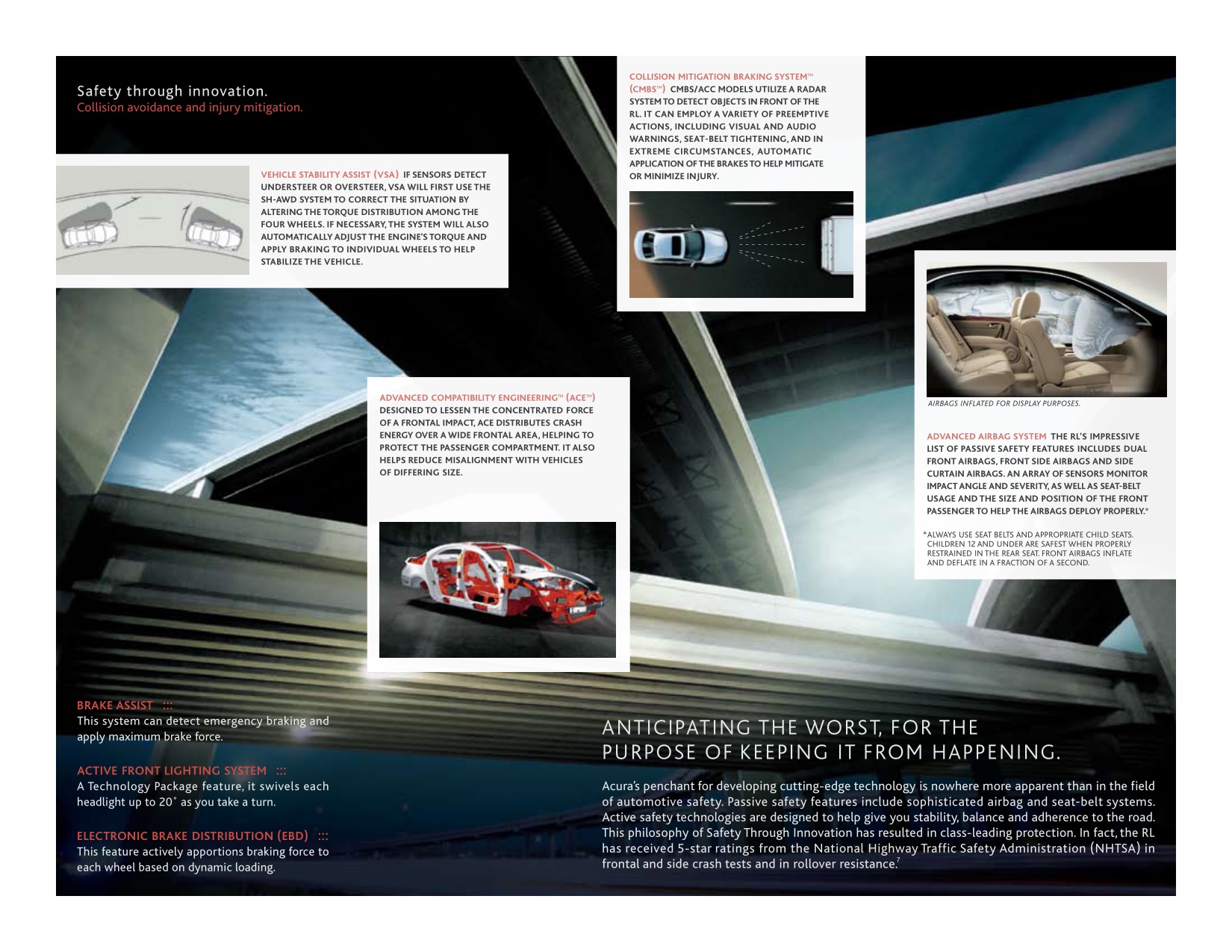 2010 Acura RL Brochure Page 26